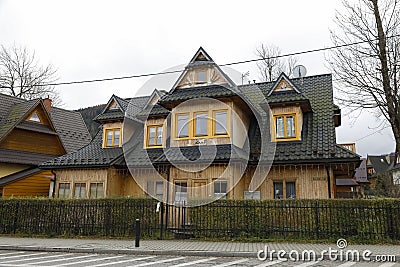 Old wooden family house Editorial Stock Photo