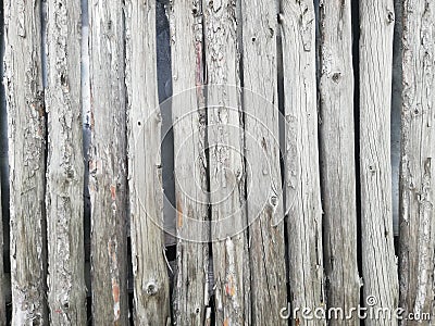 Old wooden fence, closeup, landscape format. Stock Photo