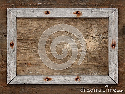 Old wooden frame Stock Photo