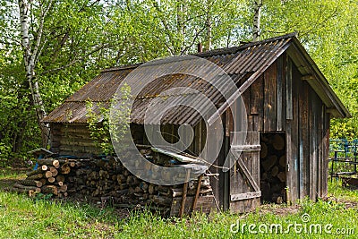 old wooden house Stock Photo