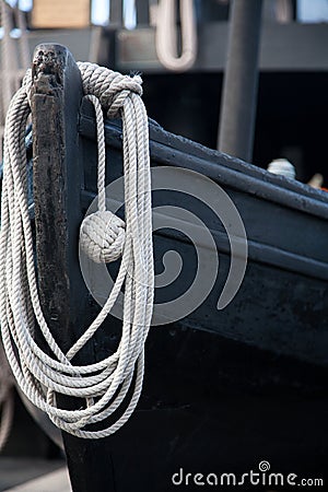 Old Wooden Lifeboat Stock Photo