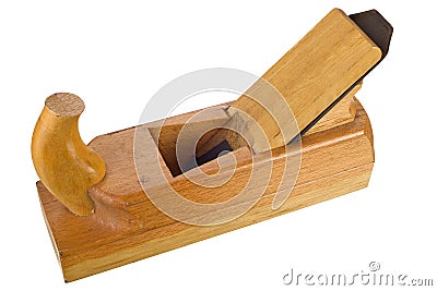 Old wooden plane Stock Photo
