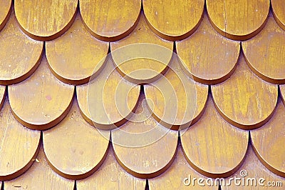 Old wooden roofs Stock Photo