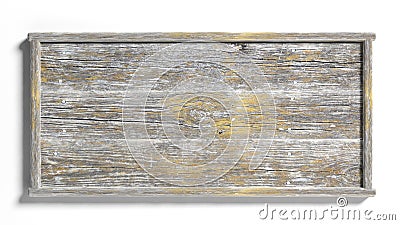 Old wooden sign Stock Photo