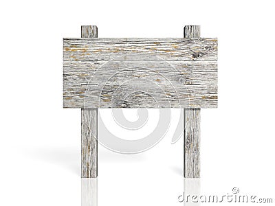 Old wooden sign Stock Photo