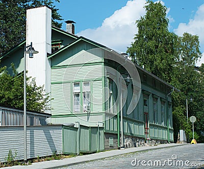 Old wooden traditional house Stock Photo