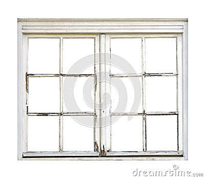 Old wooden window Stock Photo