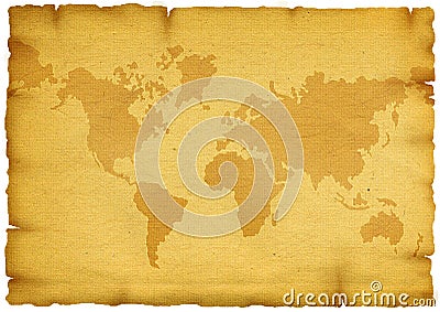 Old World Map Stock Photo