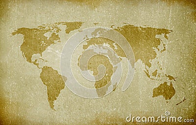 Old world map Stock Photo