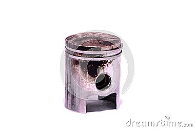 Old Worn Engine Piston Stock Photo