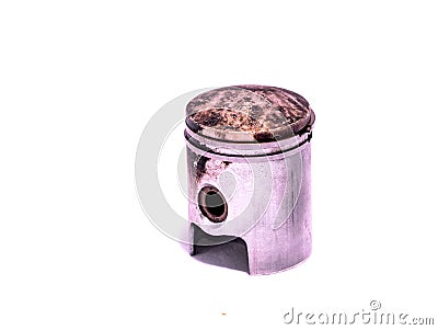 Old Worn Engine Piston Stock Photo