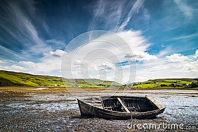 Old wreck boat Stock Photo