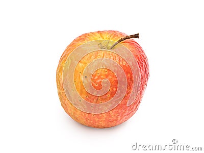 Old wrinkled Apple Stock Photo