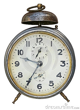 Old (1930-1940) alarm clock Stock Photo