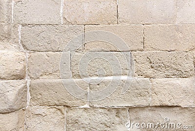 The old yelllow bricks texture. Stock Photo