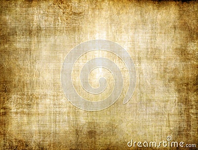 Old yellow brown vintage parchment paper texture Stock Photo