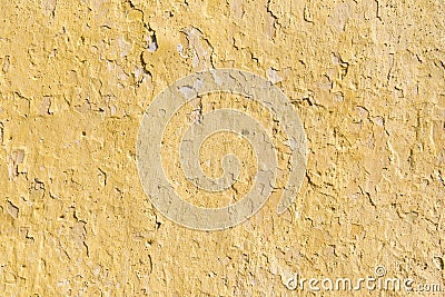 Old yellow cement wall Stock Photo