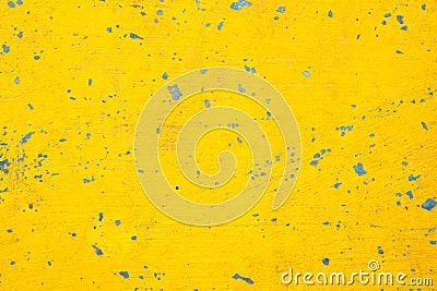 Old yellow color paint floor . Stock Photo