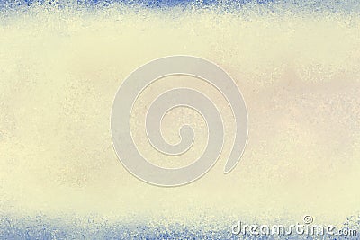 Old yellowed paper background with blue border in vintage texture layout Stock Photo