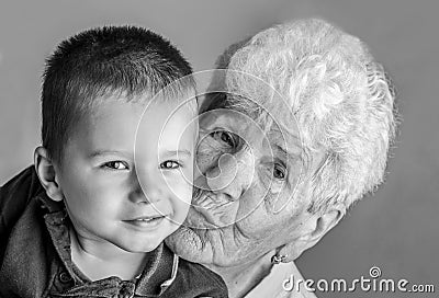 Old and young Stock Photo