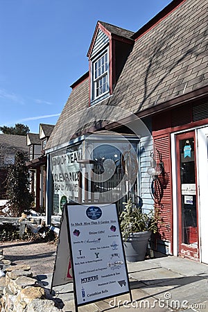 Olde Mistick Village in Mystic, Connecticut Editorial Stock Photo