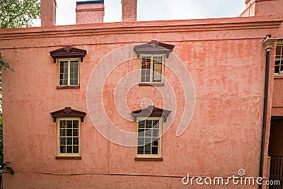 The Olde Pink House Editorial Stock Photo