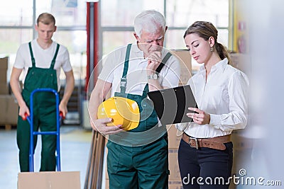 Older employee Stock Photo