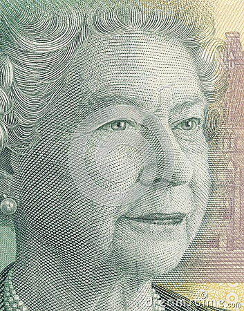 Older Queen Elizabeth II Editorial Stock Photo