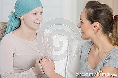 Older sister with family member Stock Photo