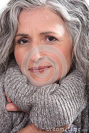 Older woman Stock Photo