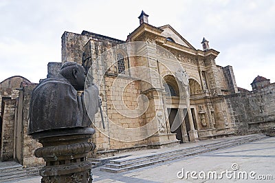 Oldest cathedral in the Americas Stock Photo