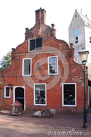 Oldest commanders house of Nes, Ameland, Holland Stock Photo