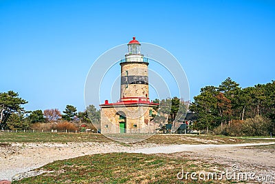 The oldest lighthouse in Falsterbo, southern Sweden, built 1795 Stock Photo