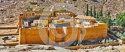 The oldest Orthodox Monastery, Sinai, Egypt Stock Photo