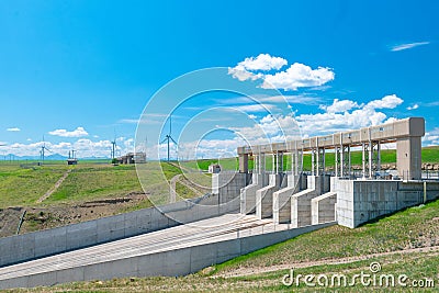 Oldman river Dam Stock Photo