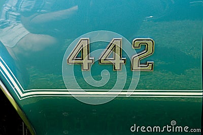 Oldsmobile 442 Emblem Editorial Stock Photo