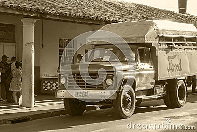 Oldtimers in Cuba Editorial Stock Photo