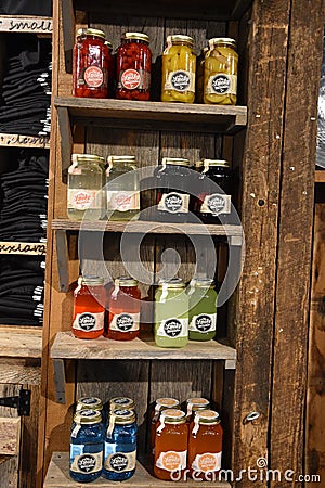 Ole Smoky Moonshine Holler in Gatlinburg, Tennessee Editorial Stock Photo