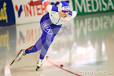 Olga Graf - long track speed skating Editorial Stock Photo