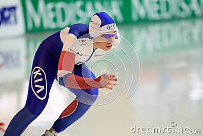 Olga Graf - speed skating Editorial Stock Photo