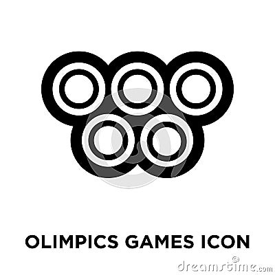 Olimpics games icon vector isolated on white background, logo co Vector Illustration