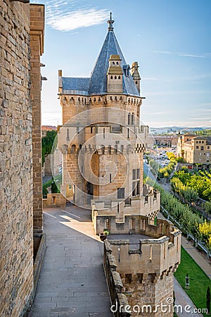 Olite Castle in Navarra, Spain Stock Photo