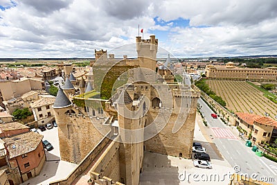 Olite in Navarra, Spain Stock Photo