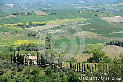 Tuscan Landscape Stock Photo