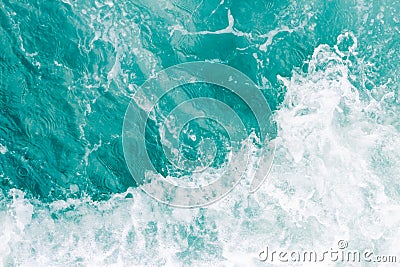 Olive green ocean wave during summer tide, abstract sea nature background Stock Photo