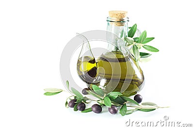 Olive Oil Extra Virgin Stock Photo