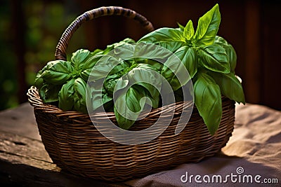 olive oil in a glass bottle, drizzled over pesto Stock Photo