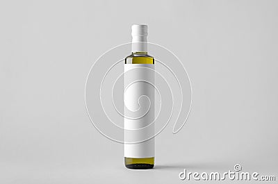 Olive / Sunflower / Sesame Oil Bottle Mock-Up - Blank Label Stock Photo