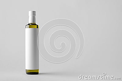 Olive / Sunflower / Sesame Oil Bottle Mock-Up - Blank Label Stock Photo