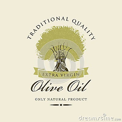 Olive tree Vector Illustration